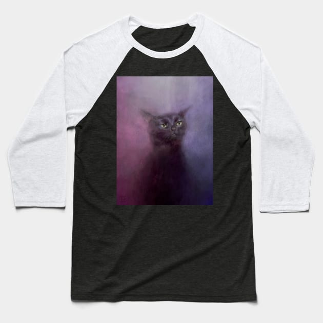 Dissociating Cat Baseball T-Shirt by Ciucinciu